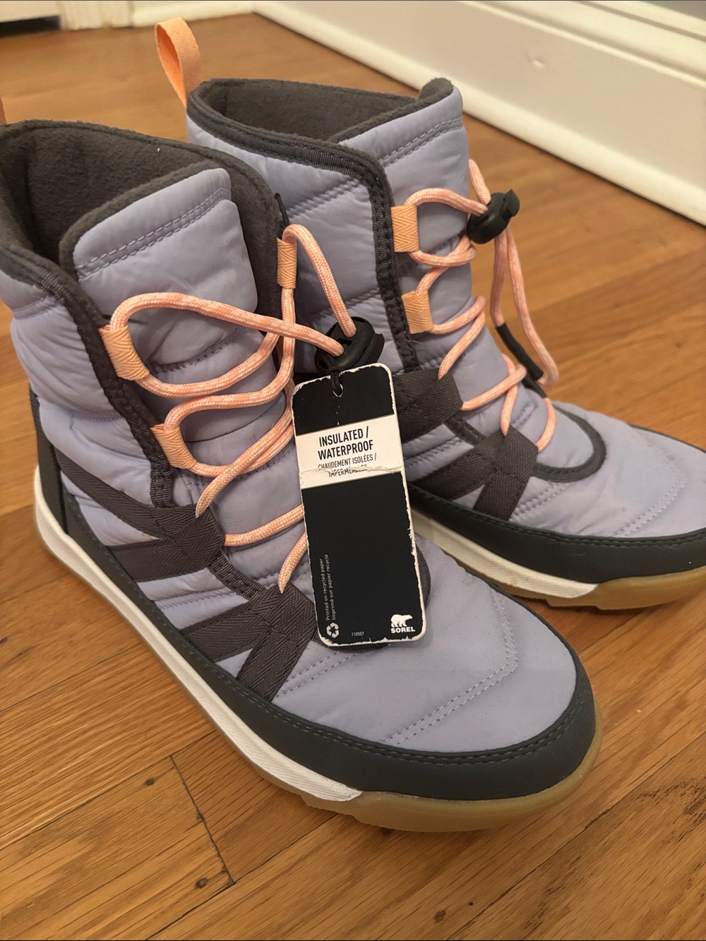 SOREL Women's Insulated Waterproof Lilac Winter Boots